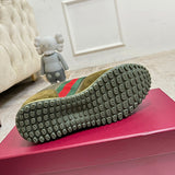 Men's Re-Motion Series GG Nylon Dark Green Low-Top Sneakers| 832461 AAEW3 3041