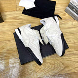 Women's White Calfskin and Suede Sneakers G47014-B23020-U6211