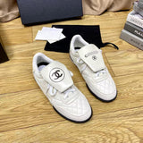 Women's White Calfskin and Suede Sneakers G47014-B23020-U6211