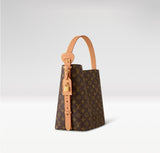 2026 All In GM Monogram Canvas Brown Bucket Bag M12926
