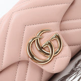 2026 Pink Beige Leather Mini/Mini Chain Shoulder Bag 841290 AAFAX