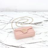 2026 Pink Beige Leather Mini/Mini Chain Shoulder Bag 841290 AAFAX