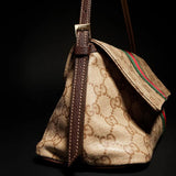 2026 Medium Brown GG-Coated Canvas Shoulder Bag 874744 FAF79 8547