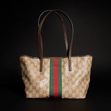 2026 Dark Brown GG Canvas Tote Bag 875236 FAF79 8547