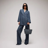 2026 Large Blue Washed GG Denim Tote Bag 874745 FAF8V 4042