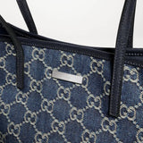 2026 Large Blue Washed GG Denim Tote Bag 874745 FAF8V 4042