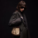 2026 Dark Brown GG-Coated Canvas Small Bucket Bag A002GW FAF79 8547