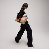 2026 Dark Brown GG-Coated Canvas Large Tote Bag 874745 FAF79 8547