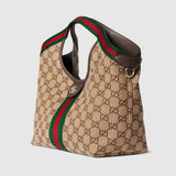 2026 Dark Brown GG-Coated Canvas Small Tote Bag 860845 AAF8L 2547