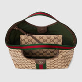 2026 Dark Brown GG-Coated Canvas Small Tote Bag 860845 AAF8L 2547
