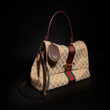 2026 Medium Classic Double G Canvas Tote 875018 FAFV9 9653