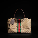 2026 Medium Classic Double G Canvas Tote 875018 FAFV9 9653