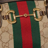 2026 Medium Brown GG Canvas Boston Bag 866732 FAFV9 9653