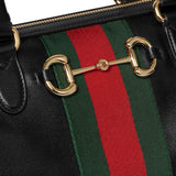 2026 Large Black Soft Leather Boston Bag 866734 AAGIQ 1053
