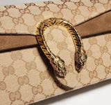 2026 Brown GG Canvas Classic Monogram Dionysus Bag 874735 FAF7S 9642