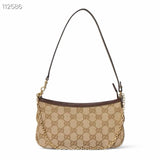 2026 Gossip Collection Brown GG Canvas Small Underarm Bag 875847 FAFY1 9651