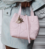 2026 Toujours Vertical Tote Bag, Small, Pink M2835OSNW_M29N