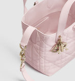 2026 Toujours Vertical Tote Bag, Small, Pink M2835OSNW_M29N