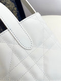 2026 Toujours Vertical Tote Bag, Ivory, Small M2835OSNW_M030