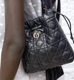 2026 Adiorable Black Mini Bucket Bag S2611OUQA_M900