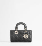 2026 Lady D-Joy Trench Handbag in Black Lambskin M0613ONGE_M900