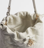 2026 Mini Bucket Bag Latte Woven Lambskin S2611OUQA_M030