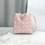 2026 Mini Bucket Bag Soupir Pink Cannage Lambskin S2611OUQA_M19N