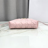 2026 Mini Bucket Bag Soupir Pink Cannage Lambskin S2611OUQA_M19N