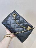 2026 Spring/Summer Collection Classic Small Tote Bag in Black Diamond-Quilted Lambskin |AS6248 B24030 94305