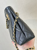 2026 Spring/Summer Collection Small Tote Bag in Black Fine Lambskin |AS6248-B24030-94305