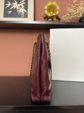2026 Spring/Summer Collection Leather Shopping Bag/Tote Bag in Burgundy Lambskin AS6241 B24030 U7793