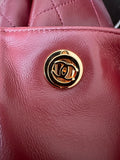 2026 Spring/Summer Collection Leather Shopping Bag/Tote Bag in Burgundy Lambskin AS6241 B24030 U7793