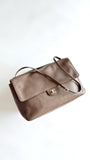 2026 Spring/Summer Collection Oversized Flap Bag in Light Brown Grained Calfskin| AS6233-B24008-U8391