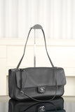 2026 Spring/Summer 2026 Collection Large Flap Bag in Black Grained Calfskin AS6231-B24008-94305
