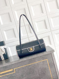 2026 Preppy Coco Black Grained Calfskin Bowling Bag AS6181 B23794 U9310