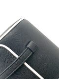 2026 Preppy Coco Black Grained Calfskin Bowling Bag AS6181 B23794 U9310