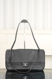 2026 Maxi Flapbag Black Grained Calfskin AS6231 B24008 94305