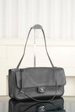 2026 Maxi Flapbag Black Grained Calfskin AS6231 B24008 94305