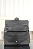 2026 Maxi Flapbag Black Grained Calfskin AS6231 B24008 94305