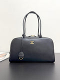 2026 Large Bowling Bag, Black Full-Grain Calfskin AS6211 B23874 94305