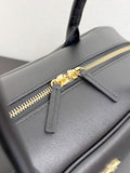 2026 Large Bowling Bag, Black Full-Grain Calfskin AS6211 B23874 94305