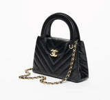 2026 Mini Shopping Bag in Black Shiny Lambskin AS4416 B23757 94305