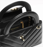 2026 Mini Shopping Bag in Black Shiny Lambskin AS4416 B23757 94305