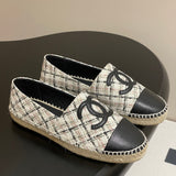 Women's Black & White Shiny Tweed Fisherman Boots G29762