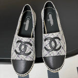 Women's Grey Tweed and Sheepskin Blend Toe Cap Double C Fisherman Boots| G29762