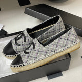 Women's Grey Tweed and Sheepskin Blend Toe Cap Double C Fisherman Boots| G29762
