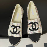 Women's Colorful Tweed Two-Tone Toe Fisherman Shoes |G29762