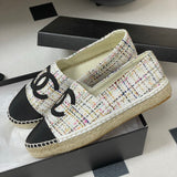 Women's Colorful Tweed Two-Tone Toe Fisherman Shoes |G29762