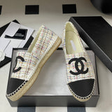 Women's Colorful Tweed Two-Tone Toe Fisherman Shoes |G29762