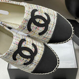 Women's Colorful Tweed Two-Tone Toe Fisherman Shoes |G29762